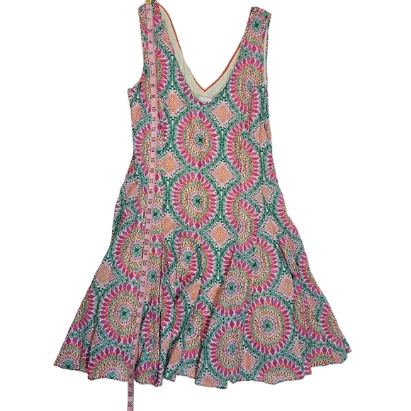 HD in Paris Anthropologie South Island Sun Dress Size 8 Colorful Medallion Print - Picture 14 of 16